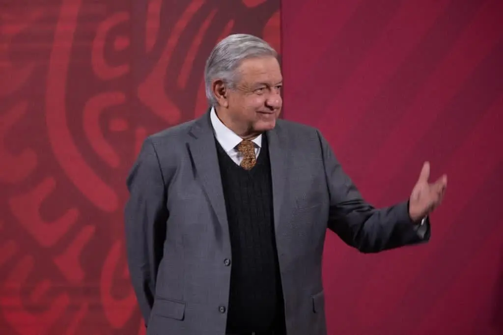 Andrés Manuel López Obrador en conferencia de prensa. Foto: Presidencia