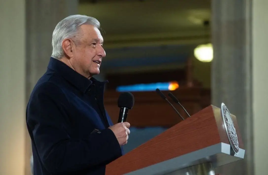 AMLO en conferencia de prensa. Foto: Presidencia.