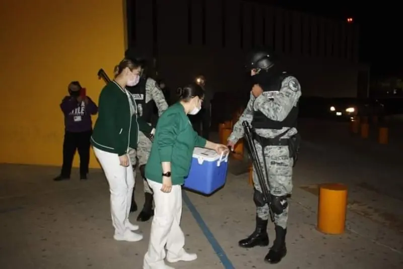 El lugar era custodiado por la Guardia Nacional (@IMSSSONORA)