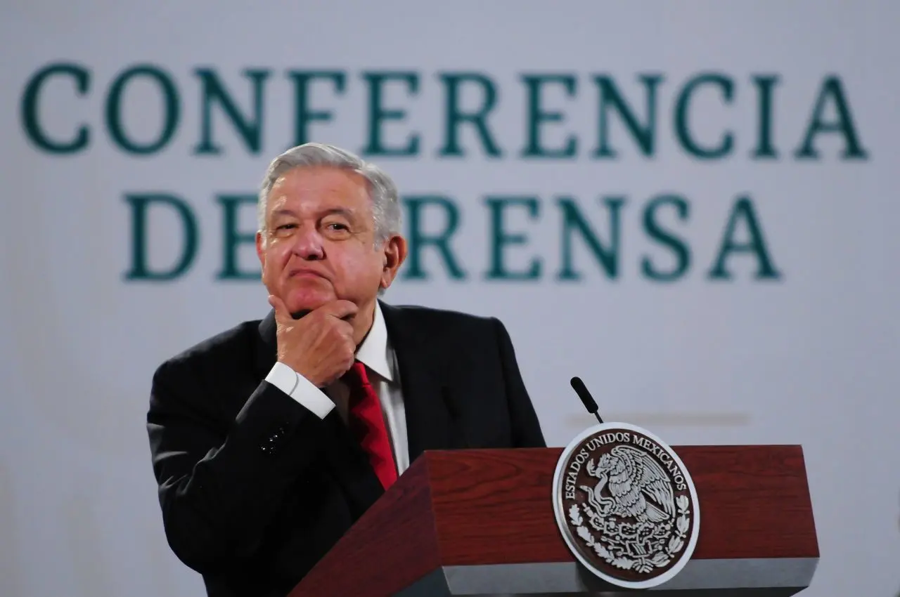 Andrés Manuel López Obrador en conferencia de prensa. Foto: Daniel Augusto (Cuartoscuro).