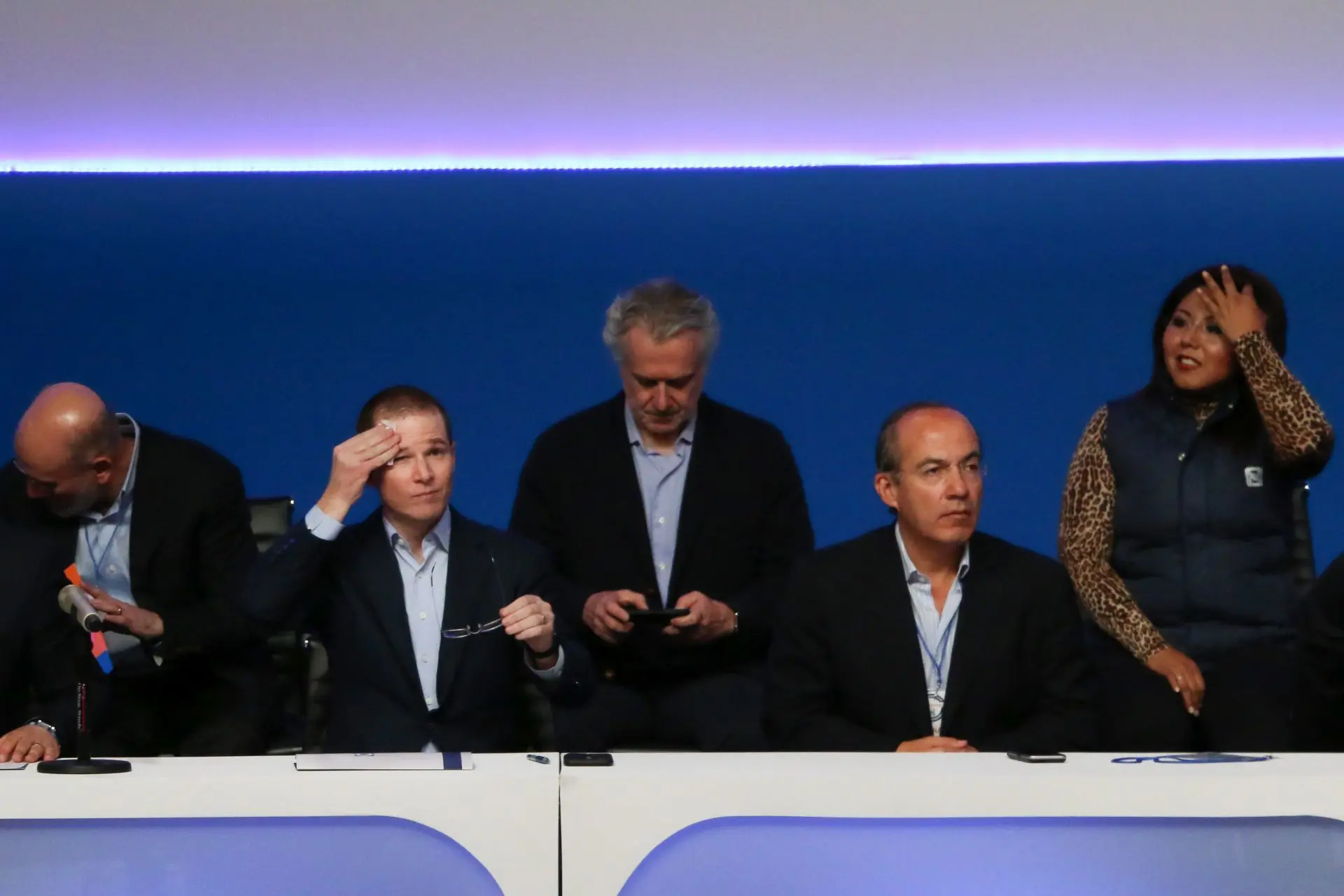 Ricardo Anaya y Felipe Calderón . Foto: Saúl López (Cuartoscuro).