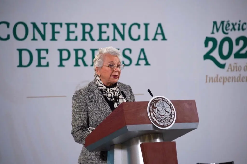 Olga Sánchez Cordero, secretaria de Gobernación. Foto: Presidencia.