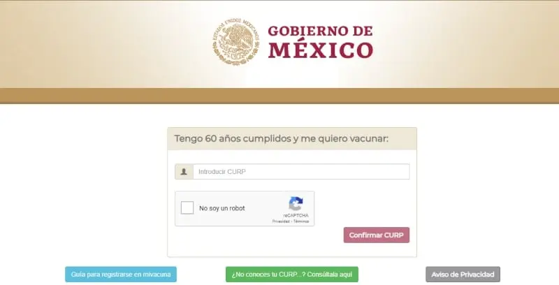 En la parte inferior izquierda, el sitio cuenta con una breve guía