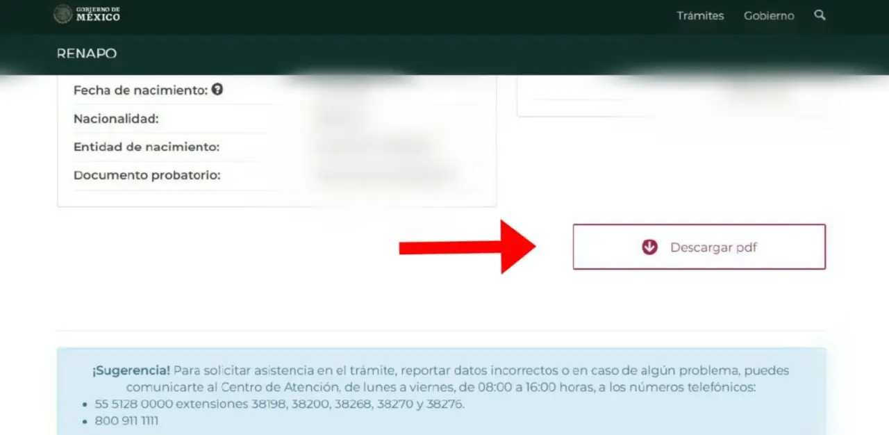 Incluso puedes imprimirlo para que lo guardes con tus documentos oficiales