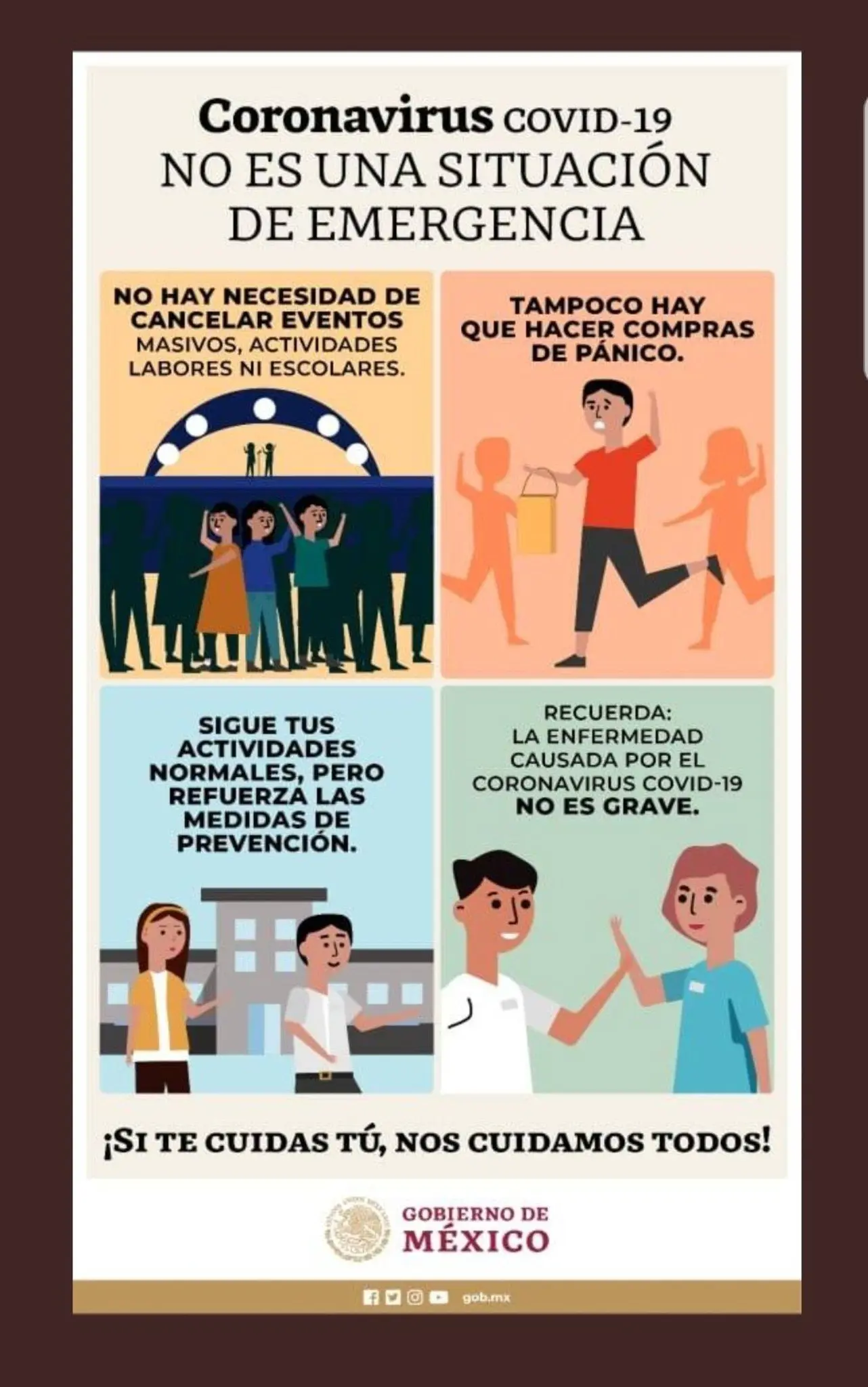 Imagen publicada por el Consejo Nacional del Deporte (CONADE) el fin de semana del 7 y 8 de marzo de 2020.