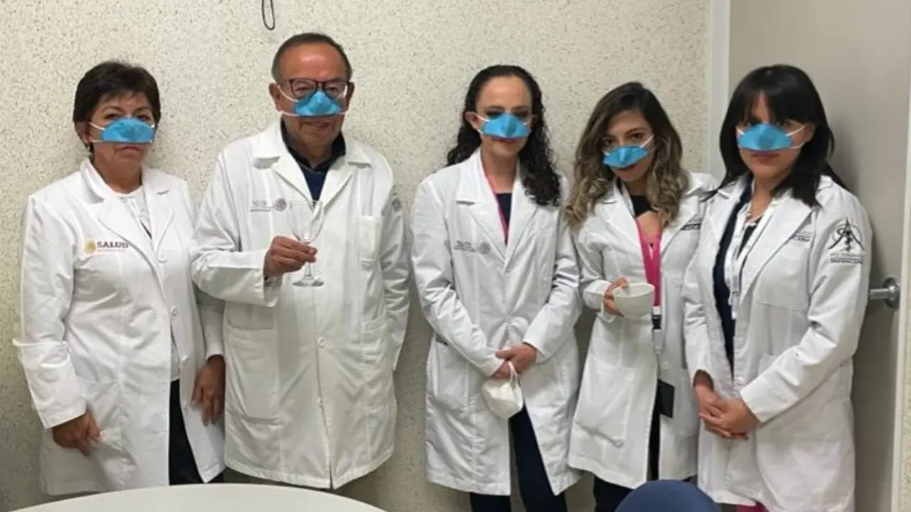 Mascarilla nasal creada en el IPN. Foto: Twitter (@IPN_MX).