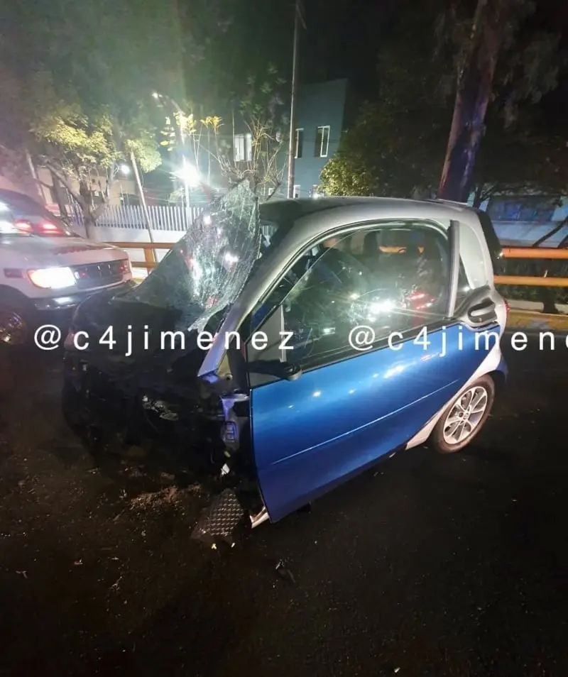 Así quedó el vehículo donde viajaba Leonel Luna (@c4jimenez)