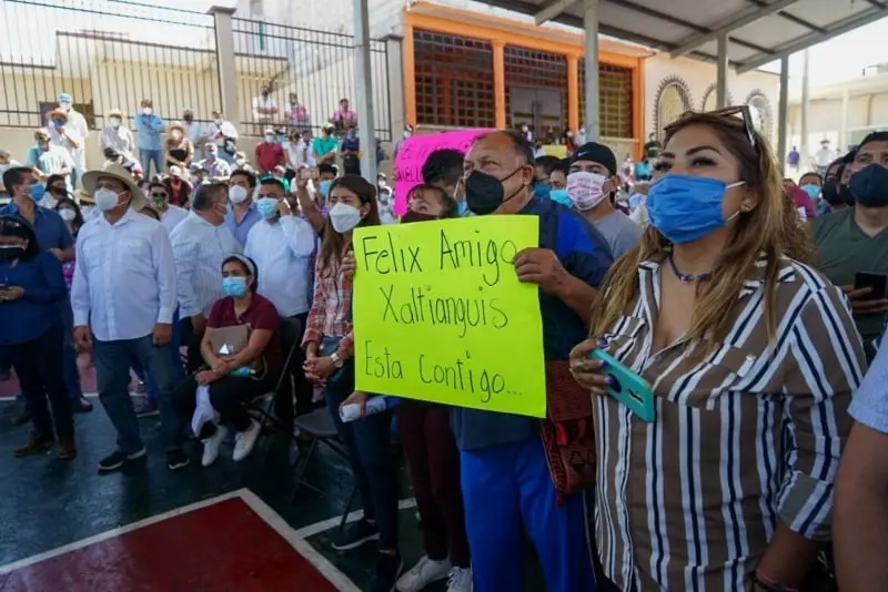 Hasta 300 personas acudieron al mitín (FB: Félix Salgado Macedonio)