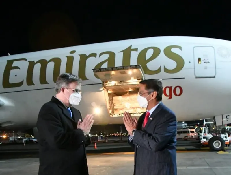 México planea recibir 2.7 millones de dosis (@m_ebrard)