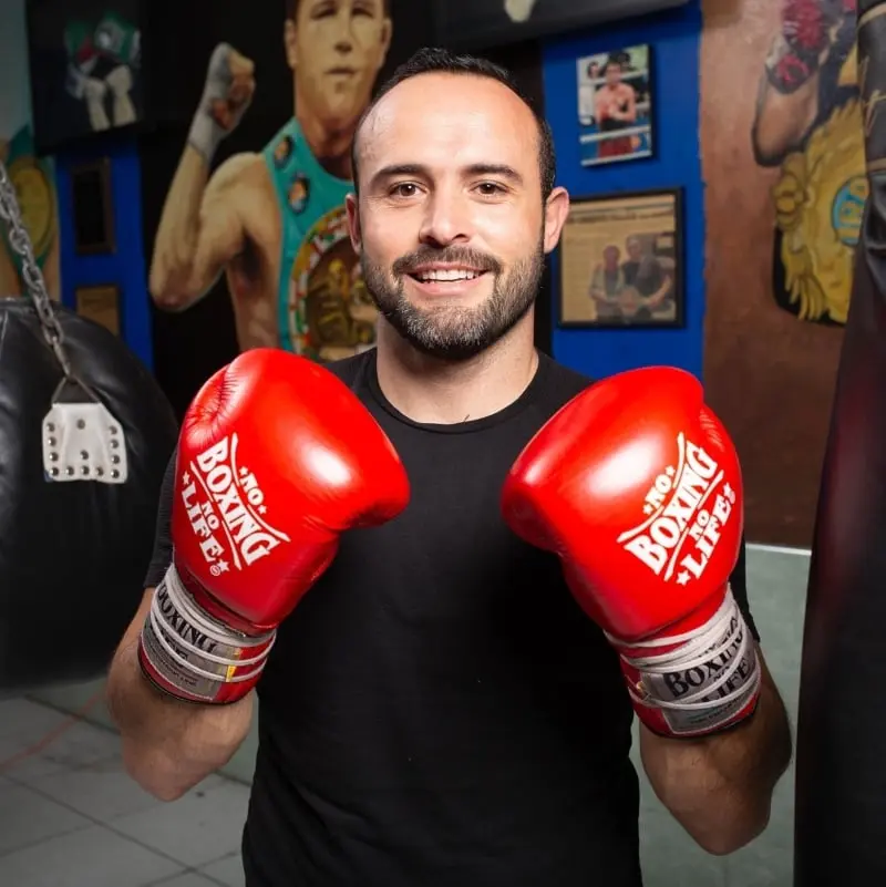 Es un gran aficionado al boxeo (FB: Gonzalo Álvarez Barragán)