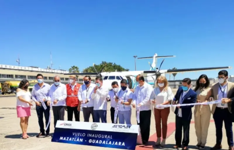 Vista de la terminal aérea criticada por Sola (@AeropuertoDeMZT)