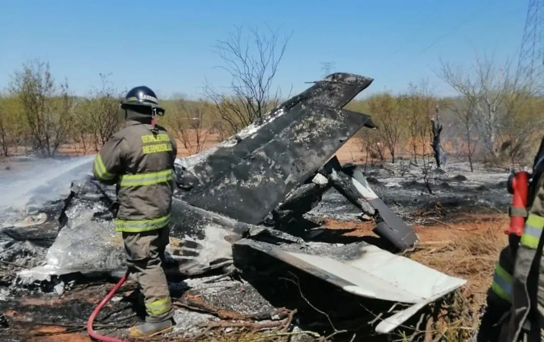 Desplome de avioneta en Hermosillo / FOTO: Redes sociales