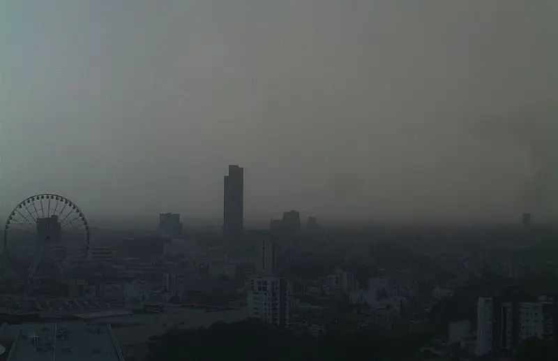 Puebla registró condiciones similares (@webcamsdemexico)