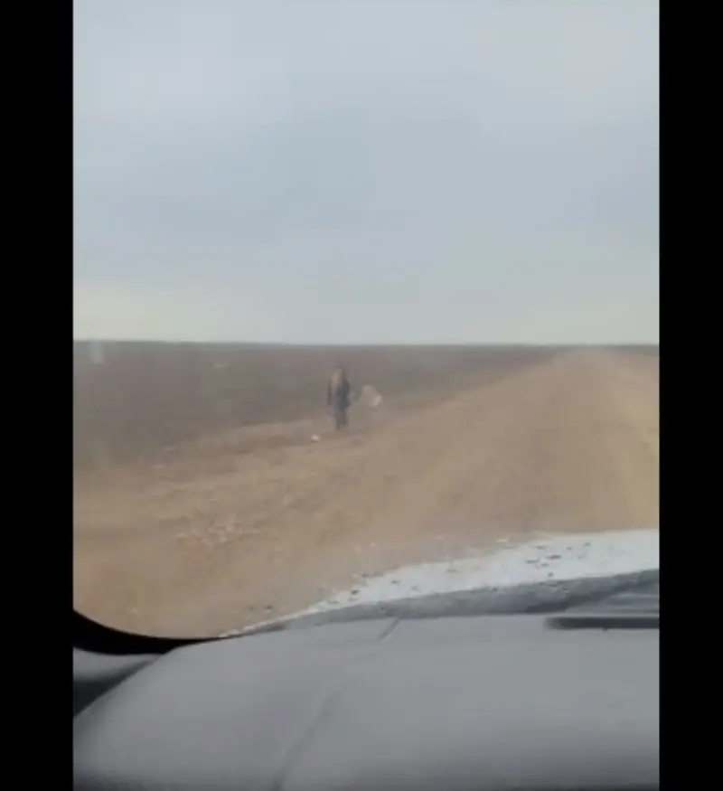Deambulaba solo por el desierto (FB: Anjel Hernández)