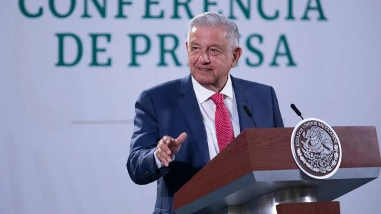 Andrés Manuel López Obrador en conferencia de prensa. Foto: Presidencia.