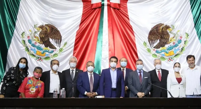 Noroña (esquina derecha) es uno de los impulsores (@PrensaDipMorena)
