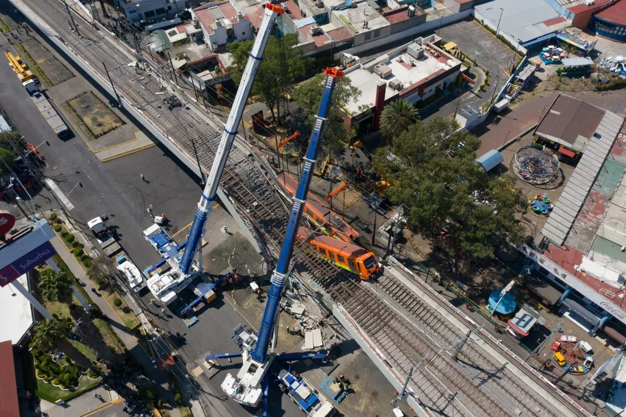 Desplome de tramo en Línea 12 / FOTO: Galo Cañas (Cuartoscuro)