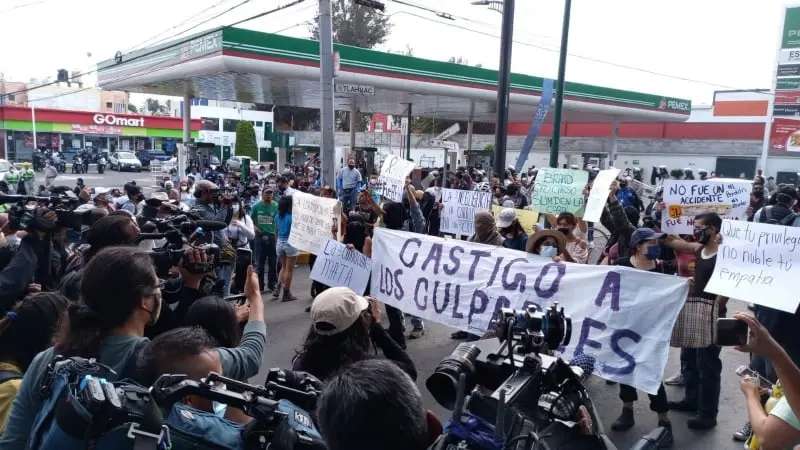 Se manifestaron a lo largo de Avenida Tláhuac (@hermes)
