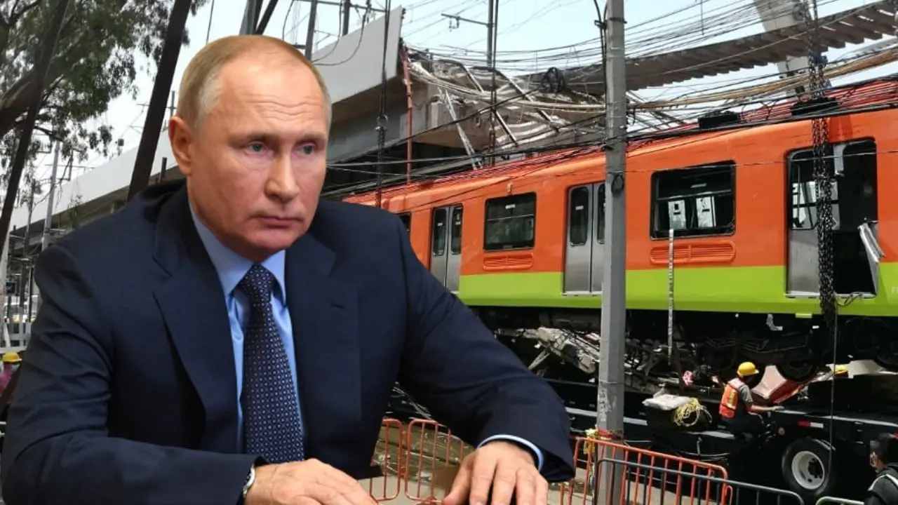 Desde Rusia, Putin envía condolencias por accidente en Línea 12. Foto: especial (Quinto Poder).