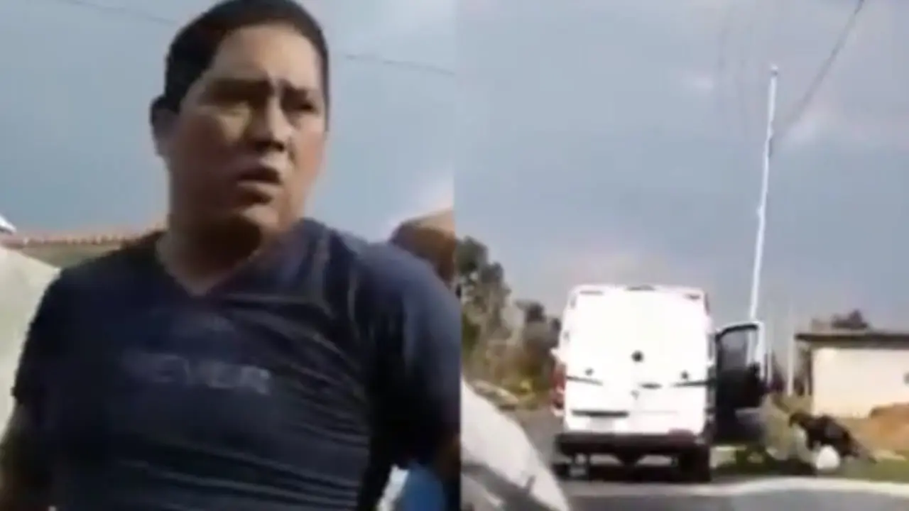 Sujeto ahorca y golpea a una mujer, lo captan en video. Foto: especial.