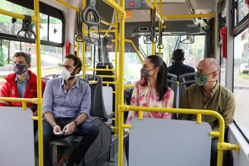 Presentó la ampliación de la Línea 4 del Metrobús (@Claudiashein)