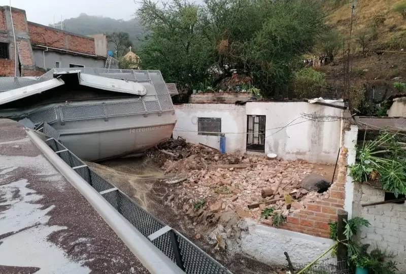 El hogar donde vivía la persona que falleció (@vialhermes)