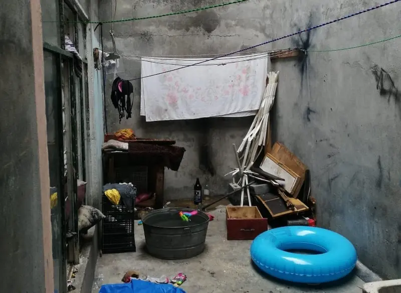 El patio fue uno de los lugares más criticados (FB: jp inmuebles)