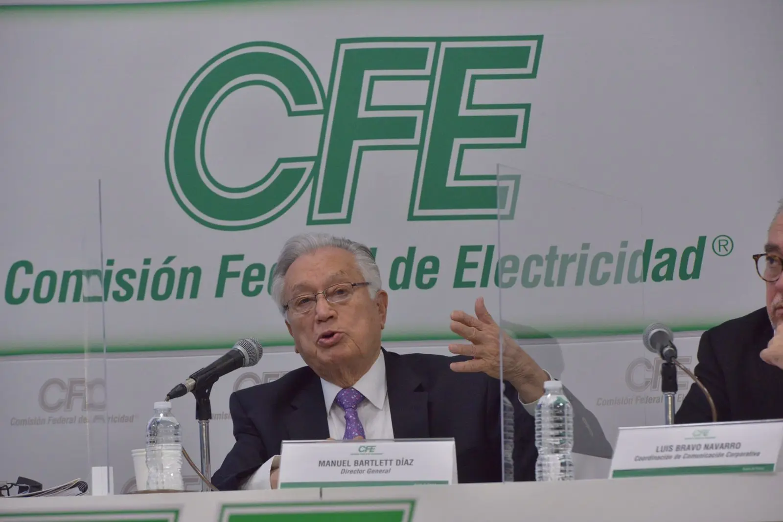 Manuel Bartlett, director de la Comisión. Foto: CFE