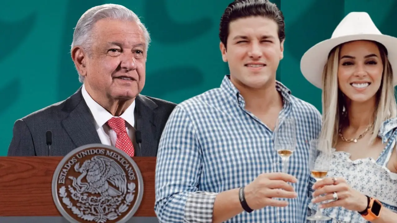 AMLO defiende apoyo de Mariana Rodríguez a Samuel García. Foto: especial (Quinto Poder).