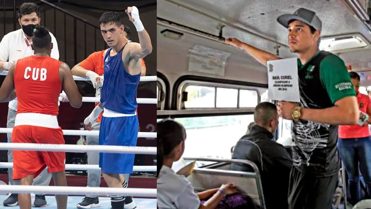 Boxeador mexicano pide dinero en camiones por falta de apoyo; llega a los Juegos Olímpicos. Foto: especial.