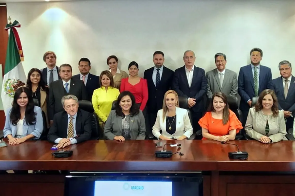 La reunión entre panistas y Vox se dio el 2 de septiembre (@SenadoresdelPAN)
