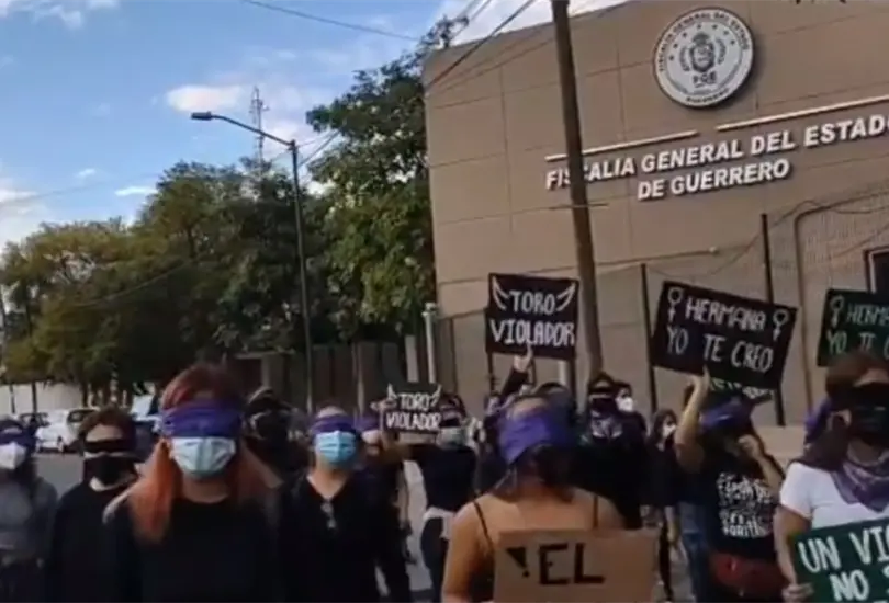 Feministas protestan contra candidatura de Salgado Macedonio Feministas protestan contra candidatura de Salgado Macedonio