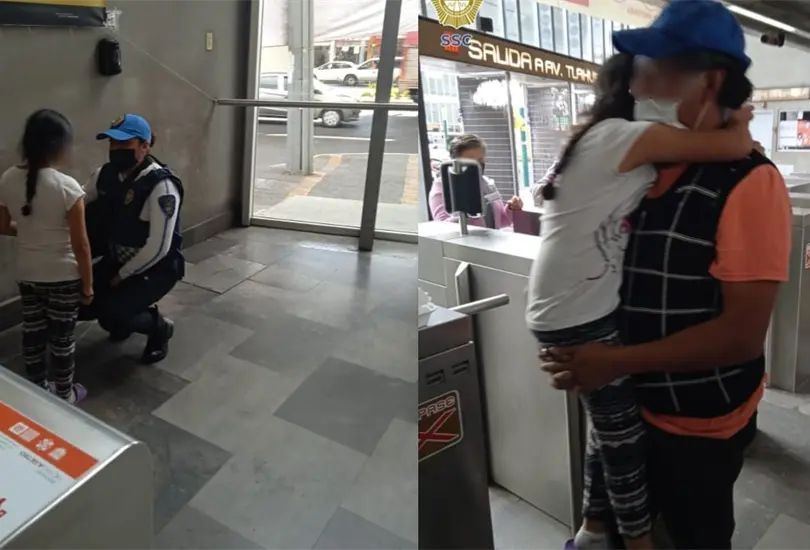 Por maltrato, ni&ntilde;a huye de casa para buscar a su pap&aacute; en el Metro de la CDMX