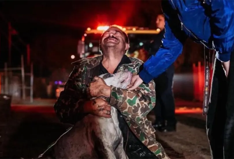 Persona con discapacidad auditiva salva a su perro de un incendio Persona con discapacidad auditiva salva a su perro de un incendio