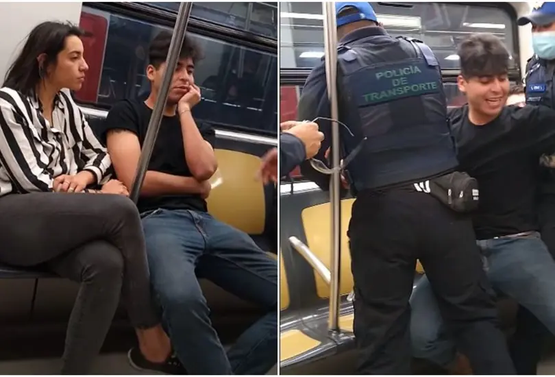 Soy del IMSS, estoy vacunado: J&oacute;venes se niegan a usar cubrebocas en el Metro