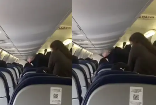 Difunden video de AMLO en vuelo comercial; lo critican por descuido