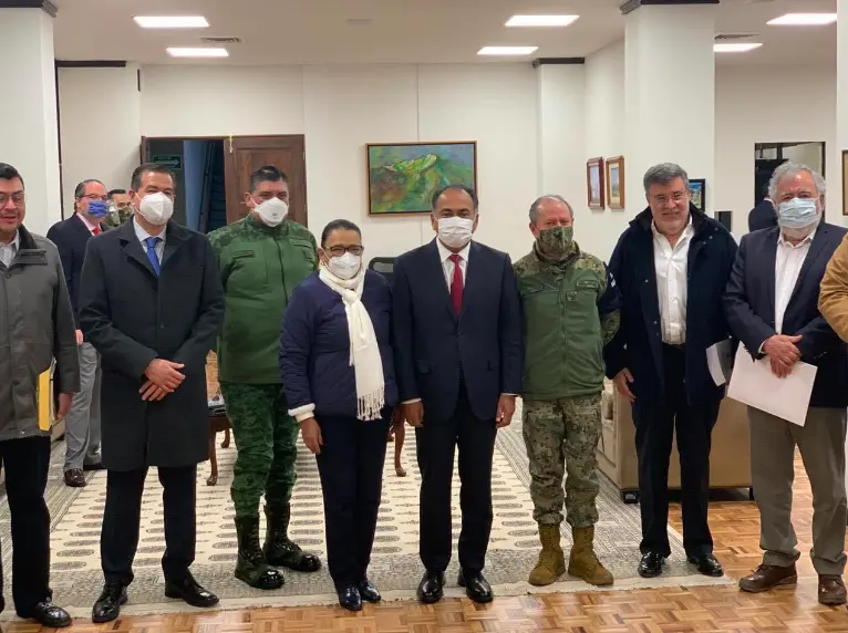 H&eacute;ctor Astudillo se re&uacute;ne con Gabinete de Seguridad del Gobierno Federal
