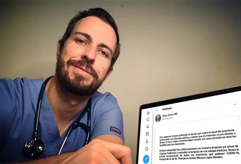 Expulsan de organismo europeo a m&eacute;dico que le dese&oacute; una trombosis a AMLO