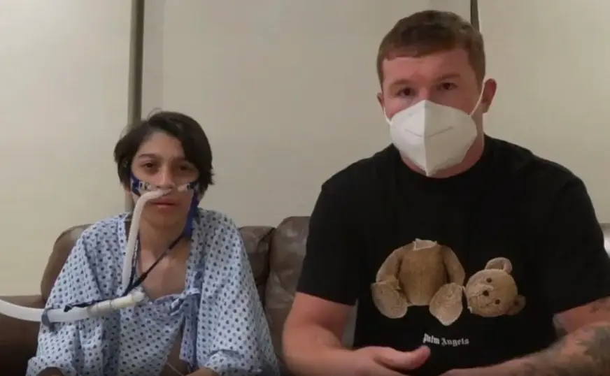 Canelo &Aacute;lvarez ayuda a David Antol&iacute;n, joven que necesita un trasplante de pulm&oacute;n