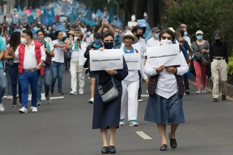Las marchas se replicaron en por lo menos seis ciudades (Moisés Pablo-Cuartoscuro)