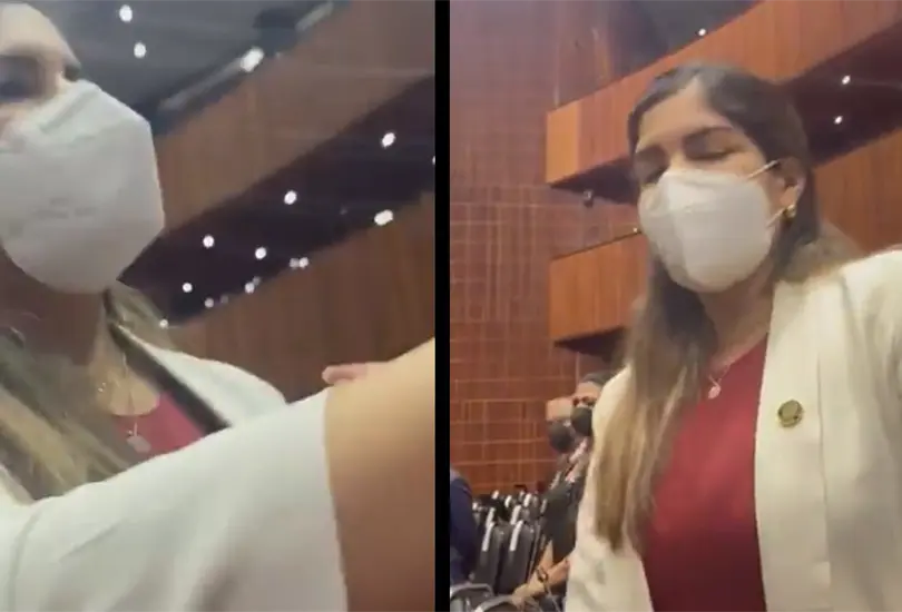 Diputada ignor&oacute; a madre que se arrodill&oacute; y suplic&oacute; medicinas para su hijo con c&aacute;ncer