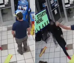 #Video Exmarine desarma a ladrón y frustra asalto a una gasolinera