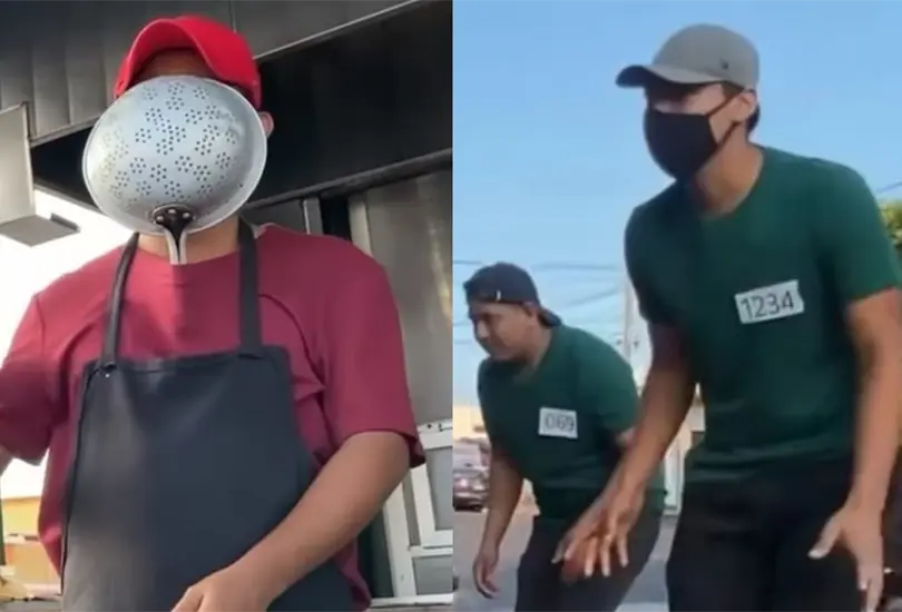 Taquería veracruzana hace parodia de El Juego del Calamar Taquería veracruzana hace parodia de El Juego del Calamar