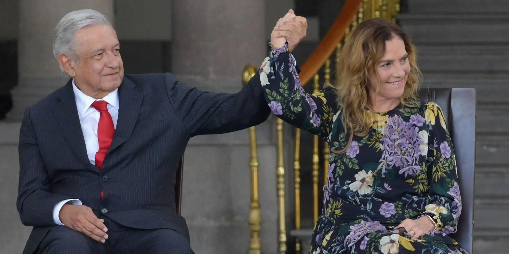 López Obrador y su esposa Beatriz Gutiérrez Müller. (Cuartoscuro/Archivo)