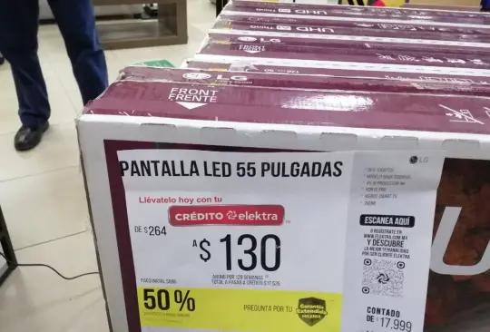 Exigen a Elektra que les respeten el precio en oferta de una pantalla 