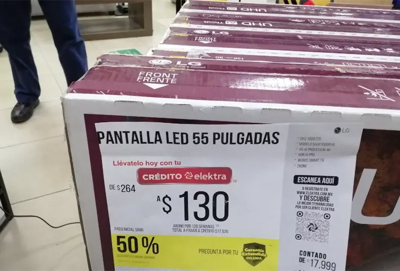 Exigen a Elektra que les respeten el precio en oferta de una pantalla Exigen a Elektra que les respeten el precio en oferta de una pantalla