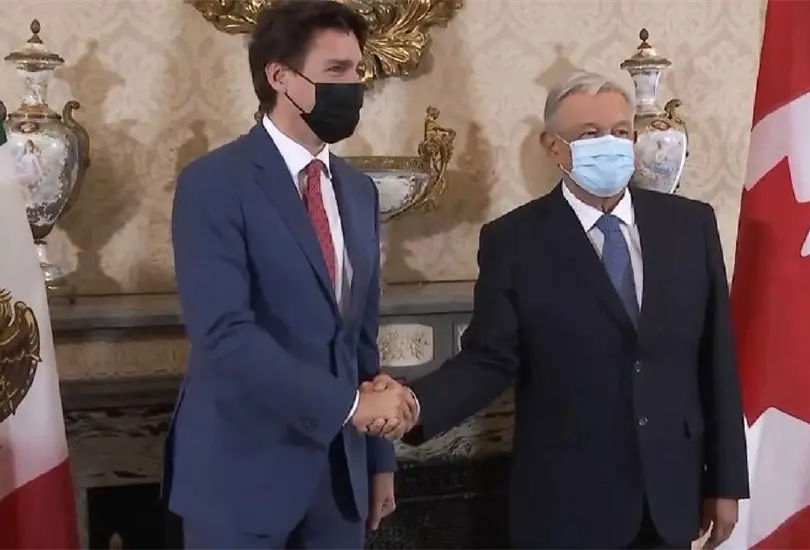 Esto dijeron AMLO y Justin Trudeau en su encuentro en la Cumbre de L&iacute;deres de Am&eacute;rica del Norte