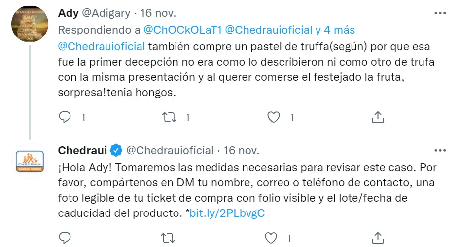 Captura de Twitter