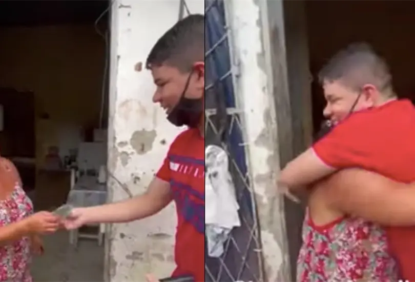 Video: Joven le regala su primer sueldo a su mam&aacute; y se vuelve viral