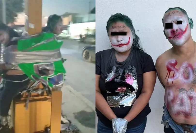 Soy rata, capturan y amarran a poste de luz a presuntos ladrones Soy rata, capturan y amarran a poste de luz a presuntos ladrones